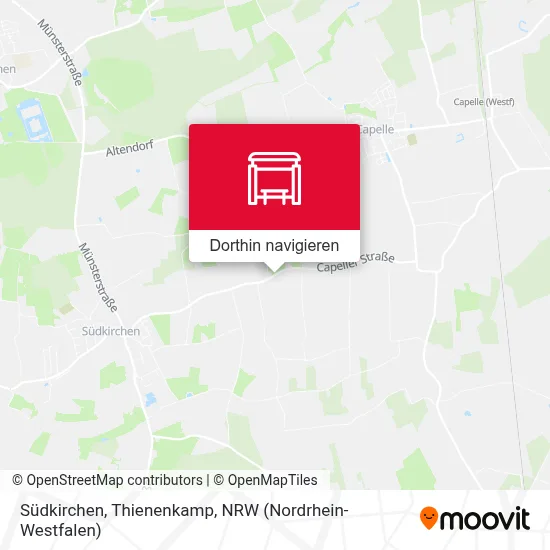 Südkirchen, Thienenkamp Karte