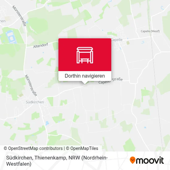 Südkirchen, Thienenkamp Karte