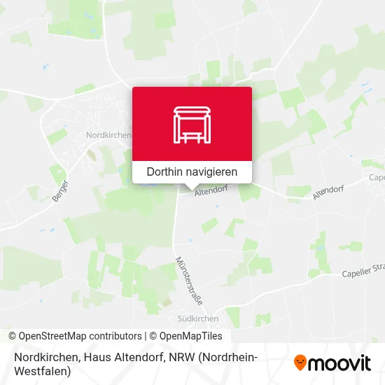 Nordkirchen, Haus Altendorf Karte