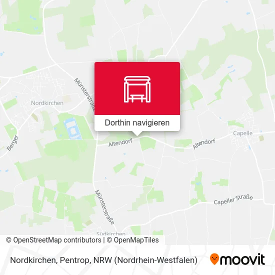 Nordkirchen, Pentrop Karte