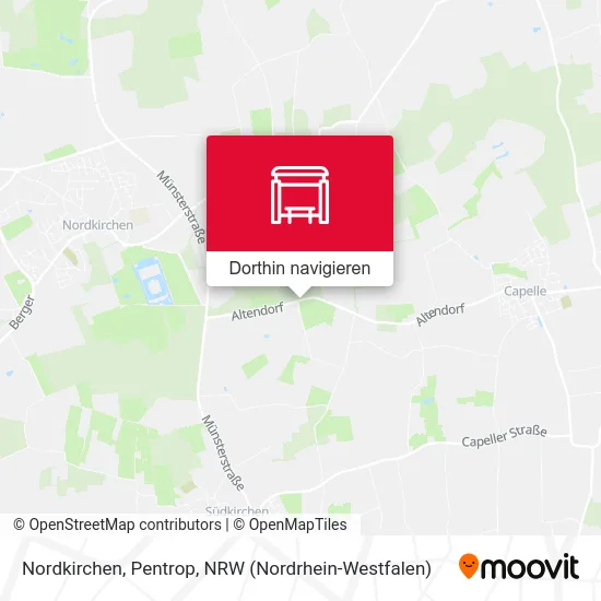 Nordkirchen, Pentrop Karte