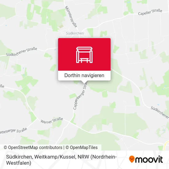 Südkirchen, Weitkamp/Kussel Karte