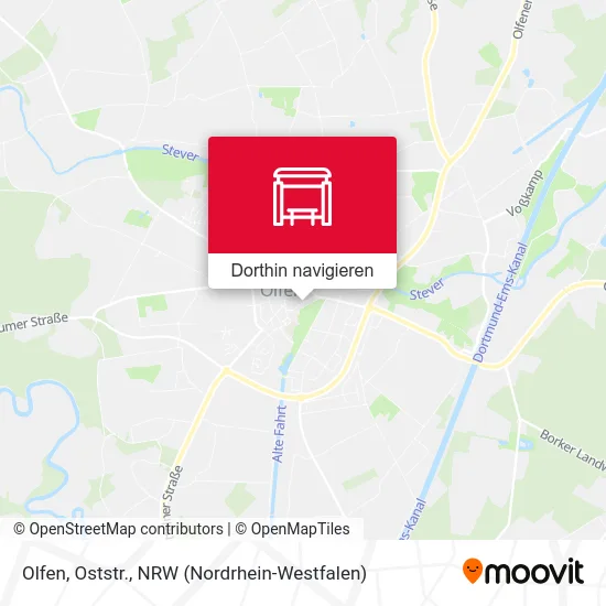 Olfen, Oststr. Karte