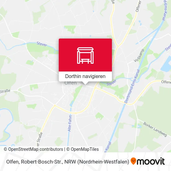 Olfen, Robert-Bosch-Str. Karte