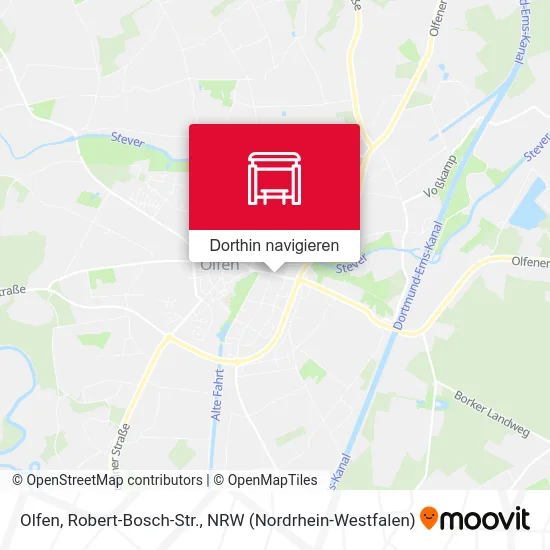 Olfen, Robert-Bosch-Str. Karte
