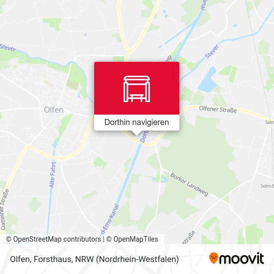 Olfen, Forsthaus Karte