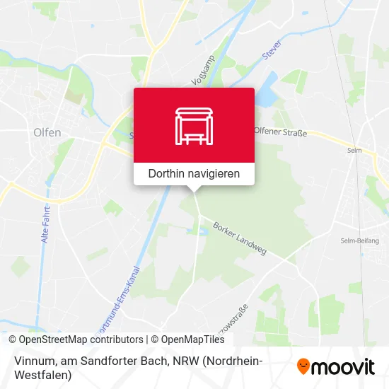 Vinnum, am Sandforter Bach Karte