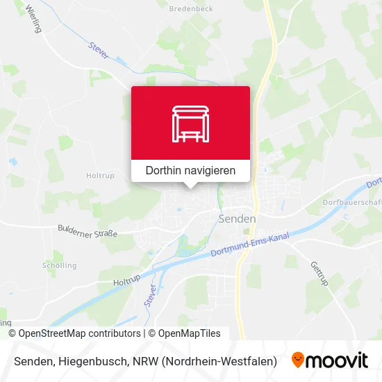 Senden, Hiegenbusch Karte