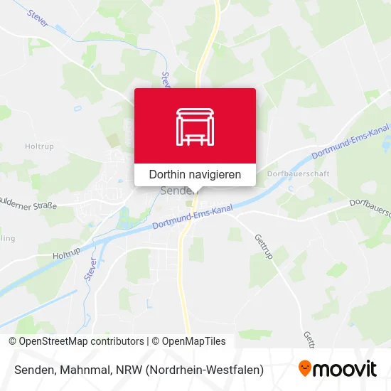 Senden, Mahnmal Karte