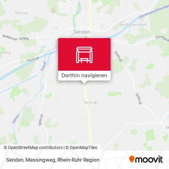 Senden, Messingweg Karte