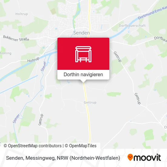 Senden, Messingweg Karte