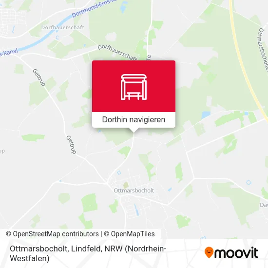 Ottmarsbocholt, Lindfeld Karte