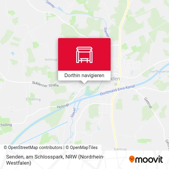 Senden, am Schlosspark Karte