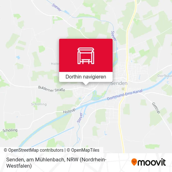 Senden, am Mühlenbach Karte