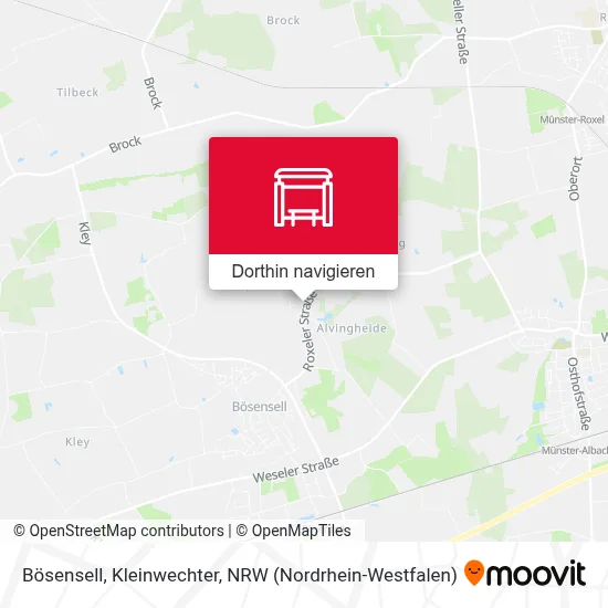 Bösensell, Kleinwechter Karte