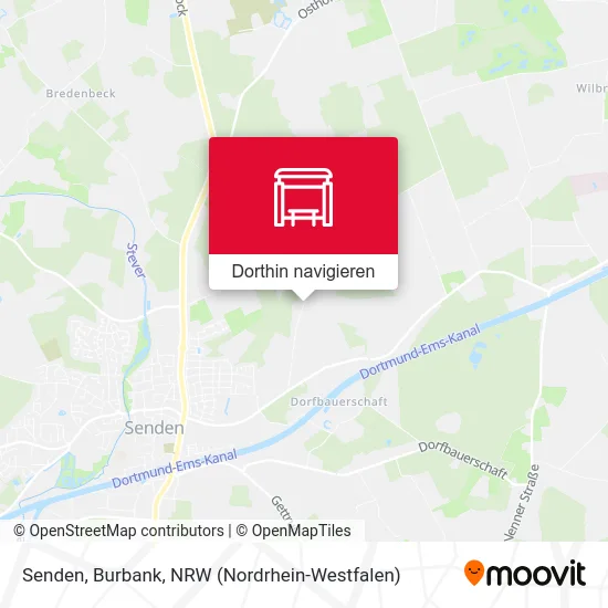 Senden, Burbank Karte