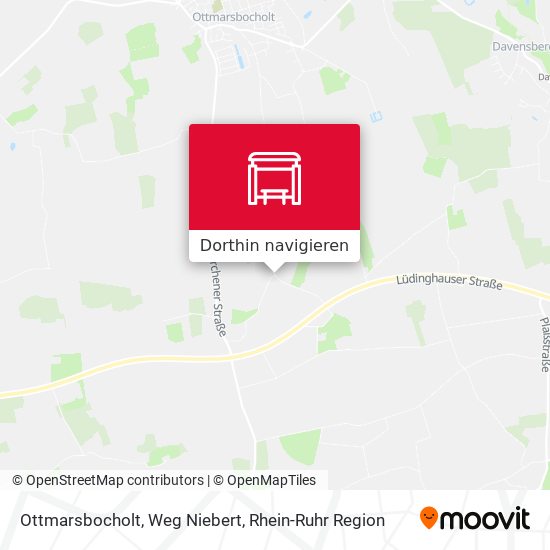 Ottmarsbocholt, Weg Niebert Karte