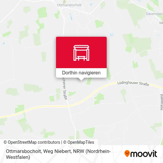 Ottmarsbocholt, Weg Niebert Karte
