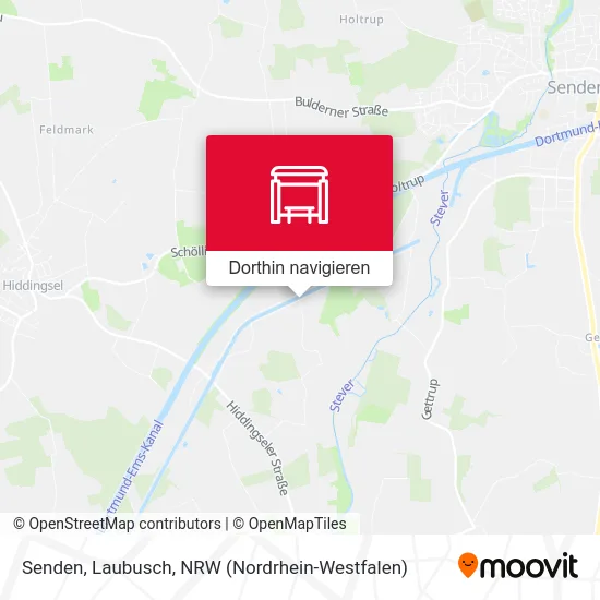 Senden, Laubusch Karte