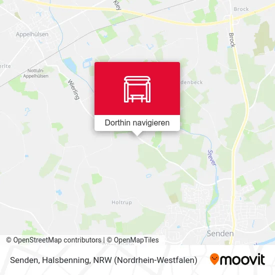 Senden, Halsbenning Karte