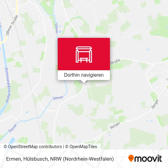 Ermen, Hülsbusch Karte