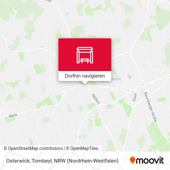 Osterwick, Tombeyl Karte