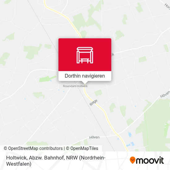 Holtwick, Abzw. Bahnhof Karte