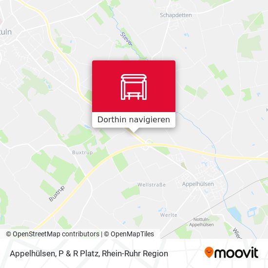 Appelhülsen, P & R Platz Karte