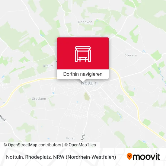 Nottuln, Rhodeplatz Karte