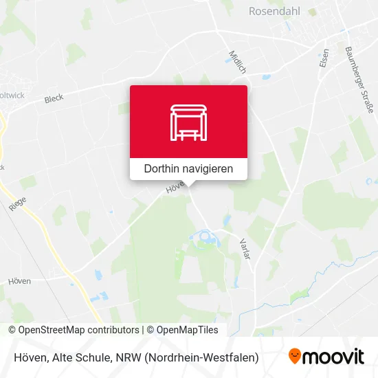 Höven, Alte Schule Karte