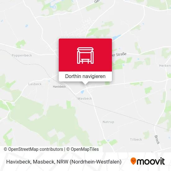 Havixbeck, Masbeck Karte