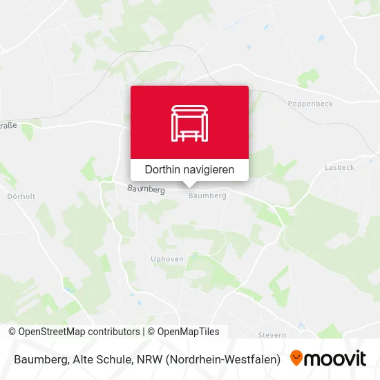 Baumberg, Alte Schule Karte