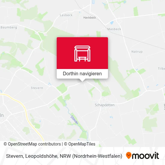 Stevern, Leopoldshöhe Karte