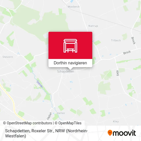 Schapdetten, Roxeler Str. Karte