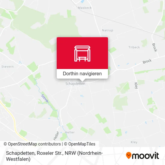 Schapdetten, Roxeler Str. Karte