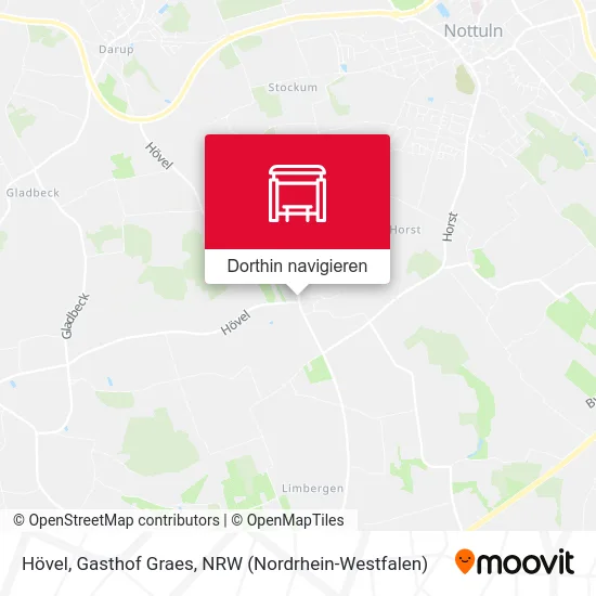 Hövel, Gasthof Graes Karte