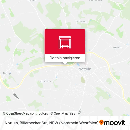 Nottuln, Billerbecker Str. Karte