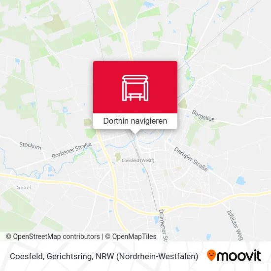 Coesfeld, Gerichtsring Karte