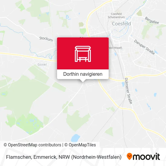 Flamschen, Emmerick Karte