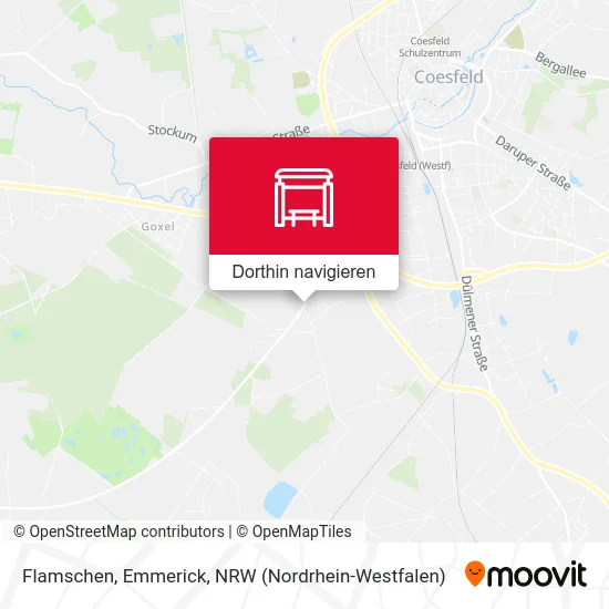 Flamschen, Emmerick Karte