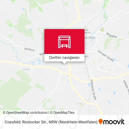 Coesfeld, Rostocker Str. Karte