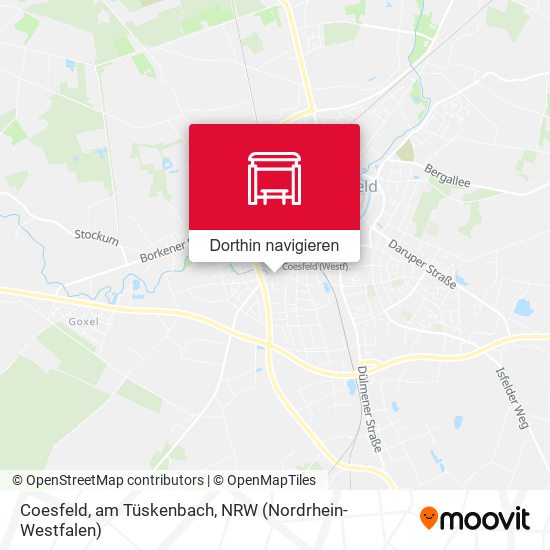 Coesfeld, am Tüskenbach Karte