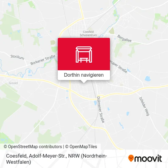 Coesfeld, Adolf-Meyer-Str. Karte