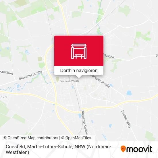 Coesfeld, Martin-Luther-Schule Karte