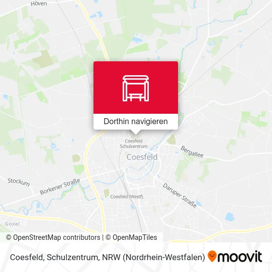 Coesfeld, Schulzentrum Karte