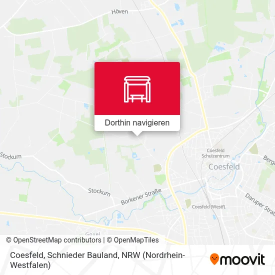 Coesfeld, Schnieder Bauland Karte