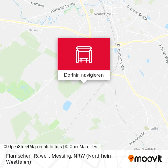 Flamschen, Rawert-Messing Karte