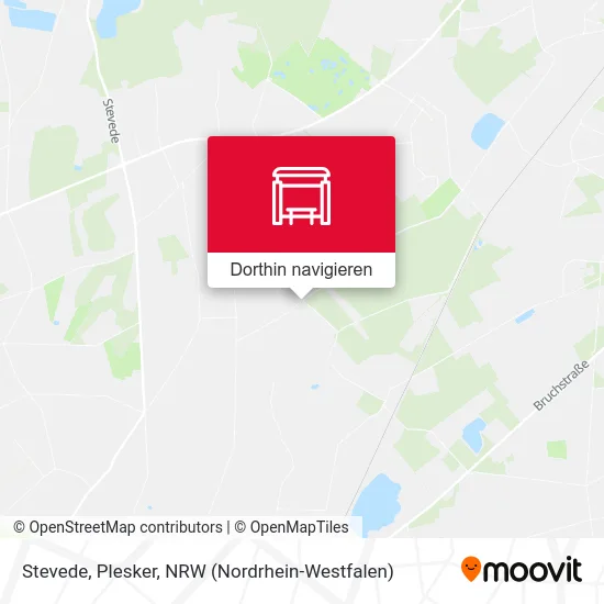 Stevede, Plesker Karte