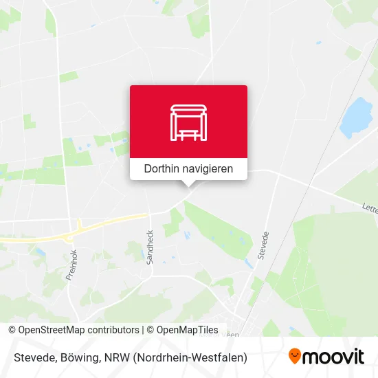 Stevede, Böwing Karte