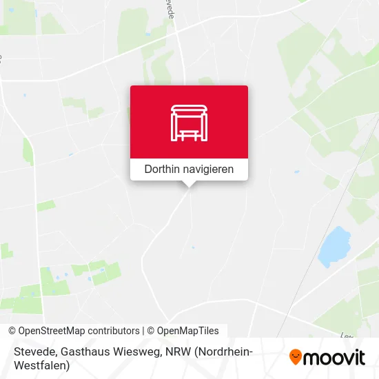 Stevede, Gasthaus Wiesweg Karte